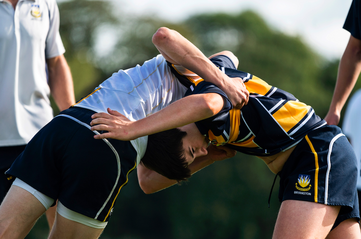 Image of pupils playing rugby