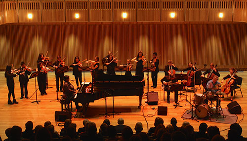 Liane Carroll with the Bryanston String Chamber Orchestra