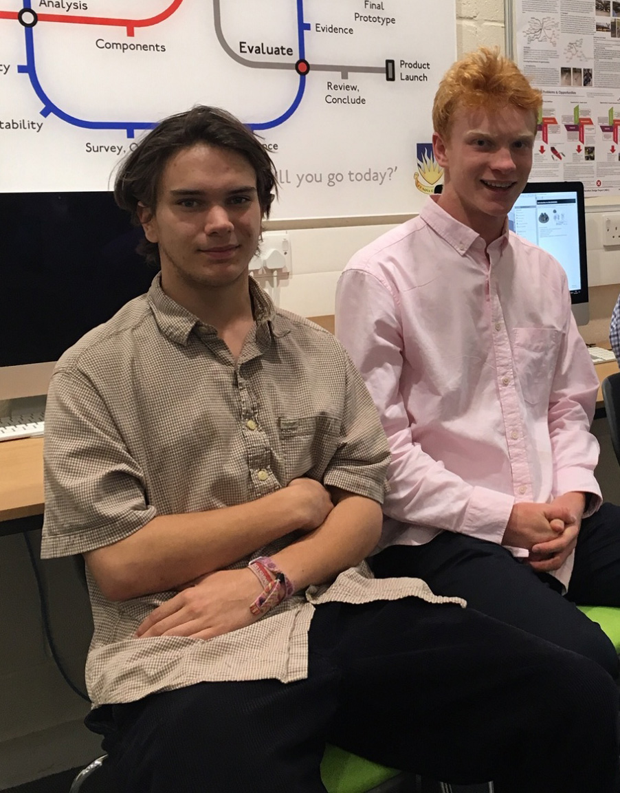 Image of two of our Design & Technology scholars