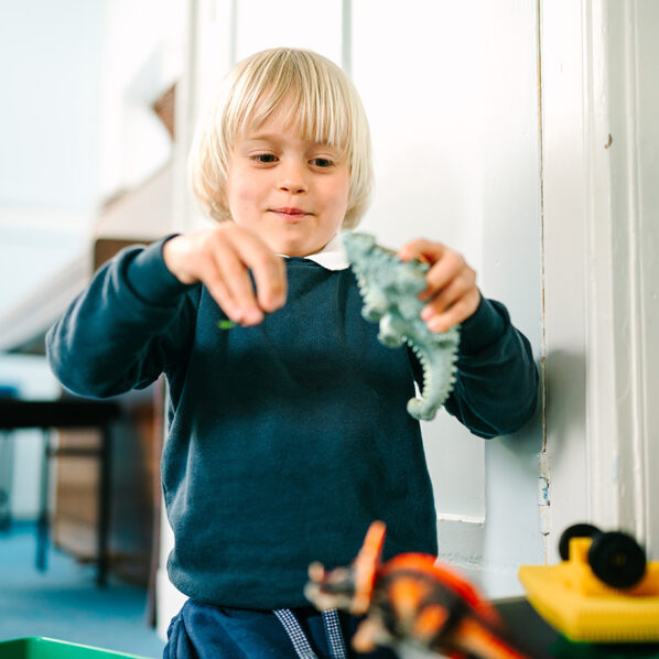 Pre-prep school child playing