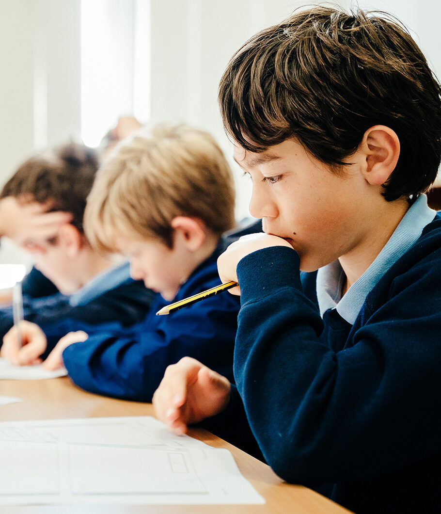 Prep School Boys in Class