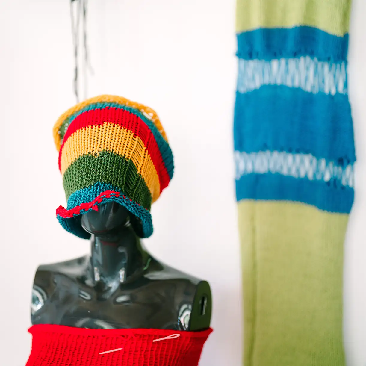 Art - coloured wool hat