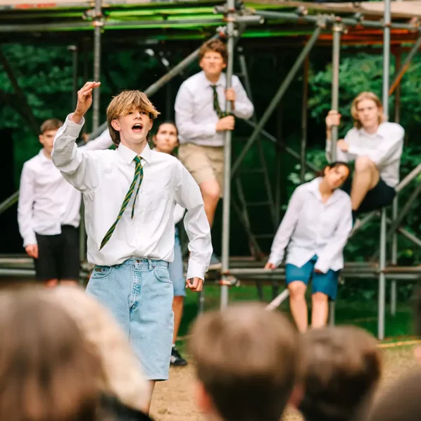 Outdoor theatre production