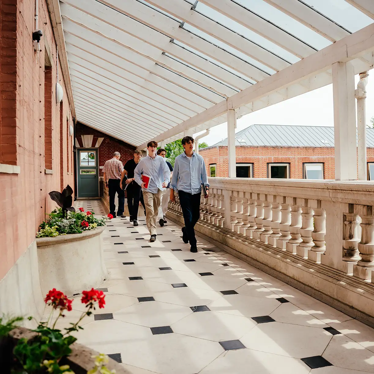 Pupils around school