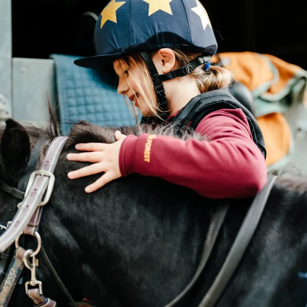 Prep school equestrian girl