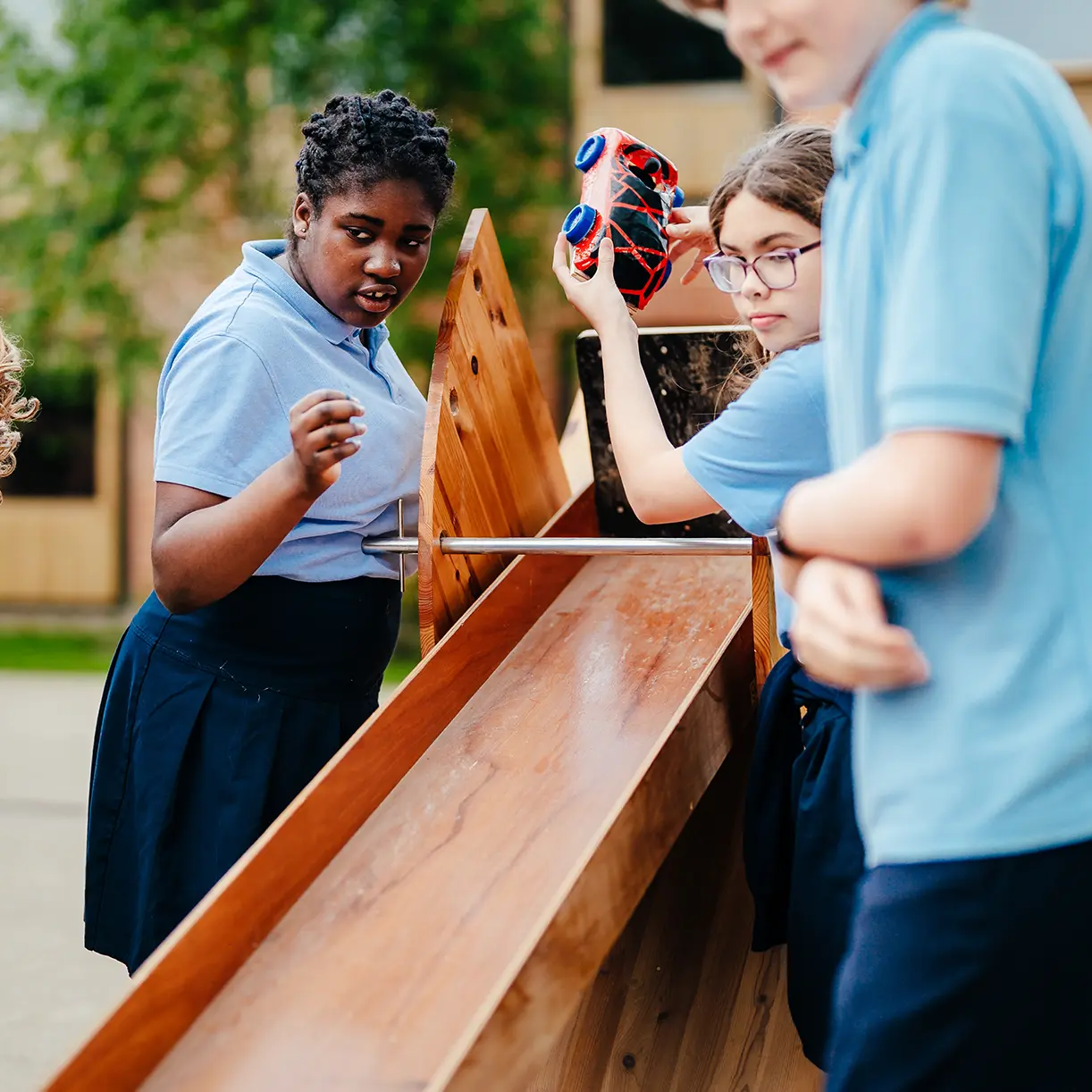 Physics practical outdoors