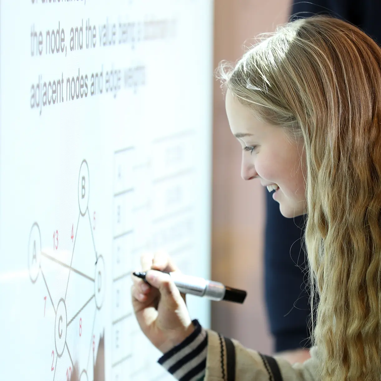 Maths on whiteboard
