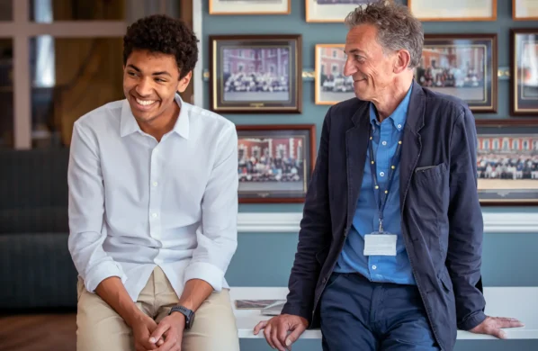 Sixth Form Pupil With Tutor