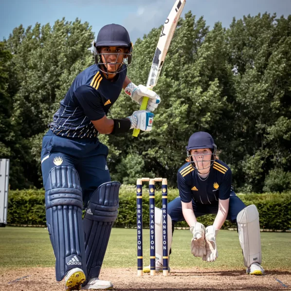 Cricket batter and wicketkeeper