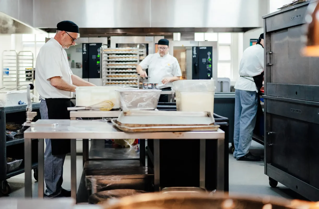 Chefs preparing food