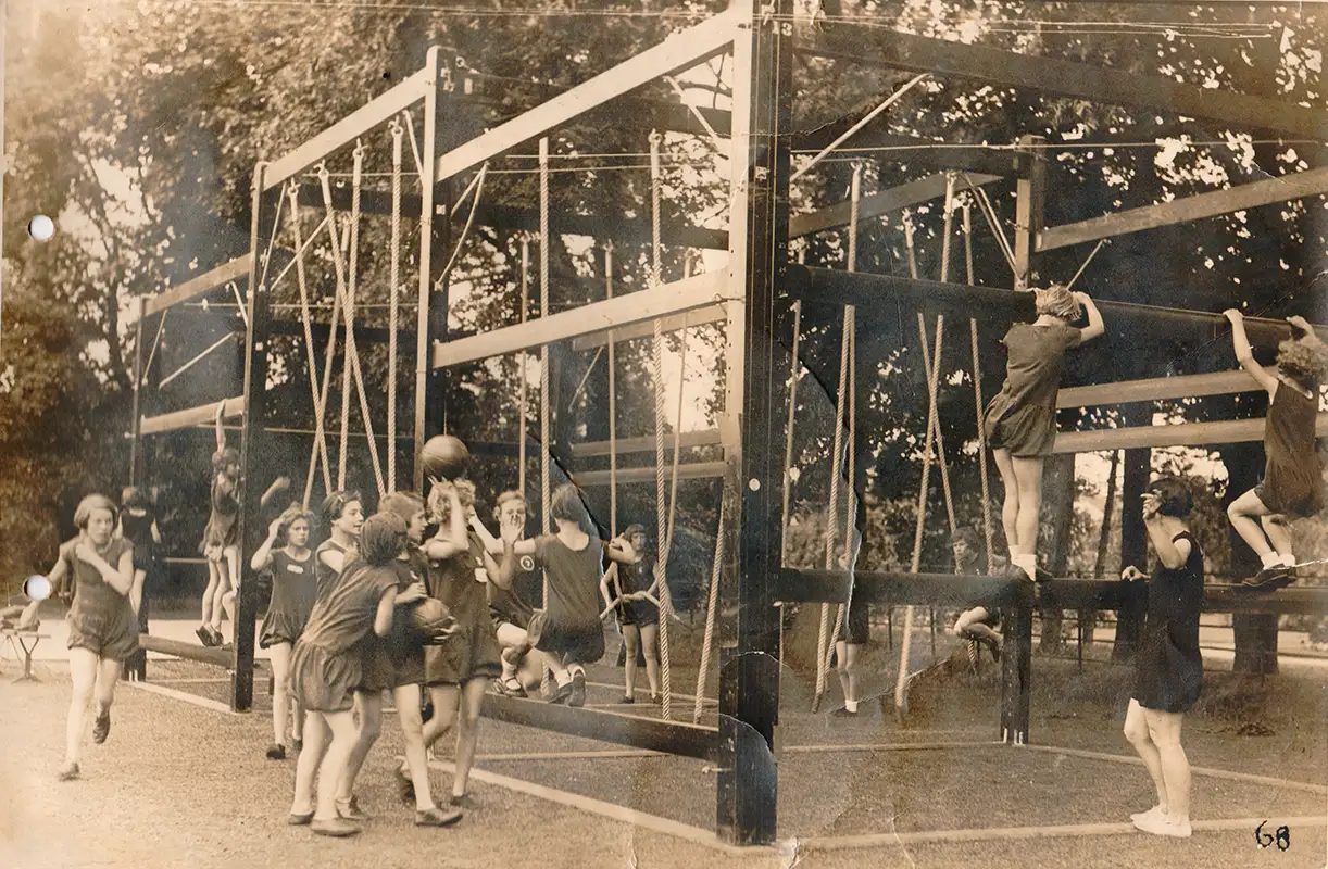 Bryanston Prep History - Climbing Frame 1950s