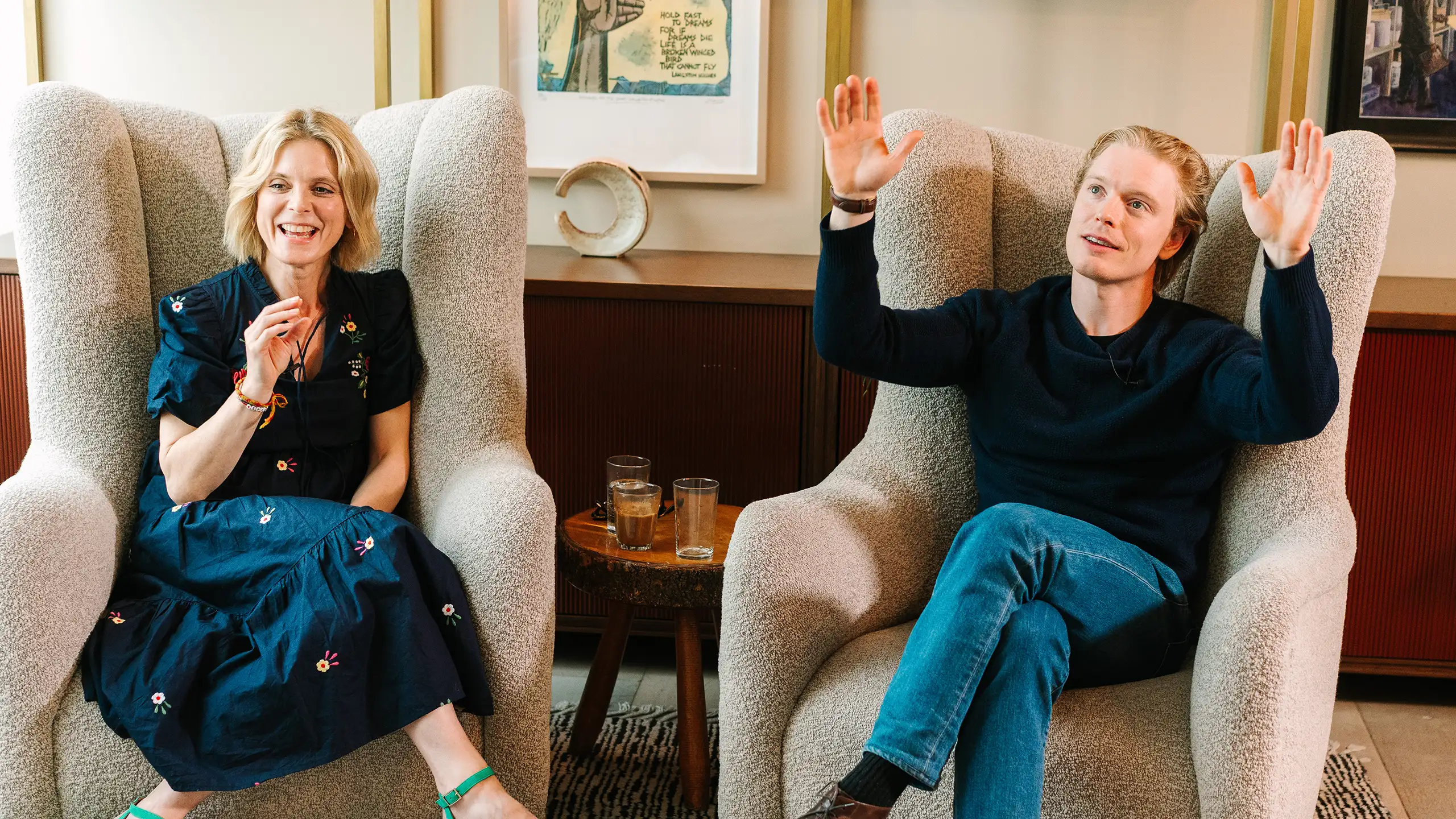 Emilia and Freddie Fox