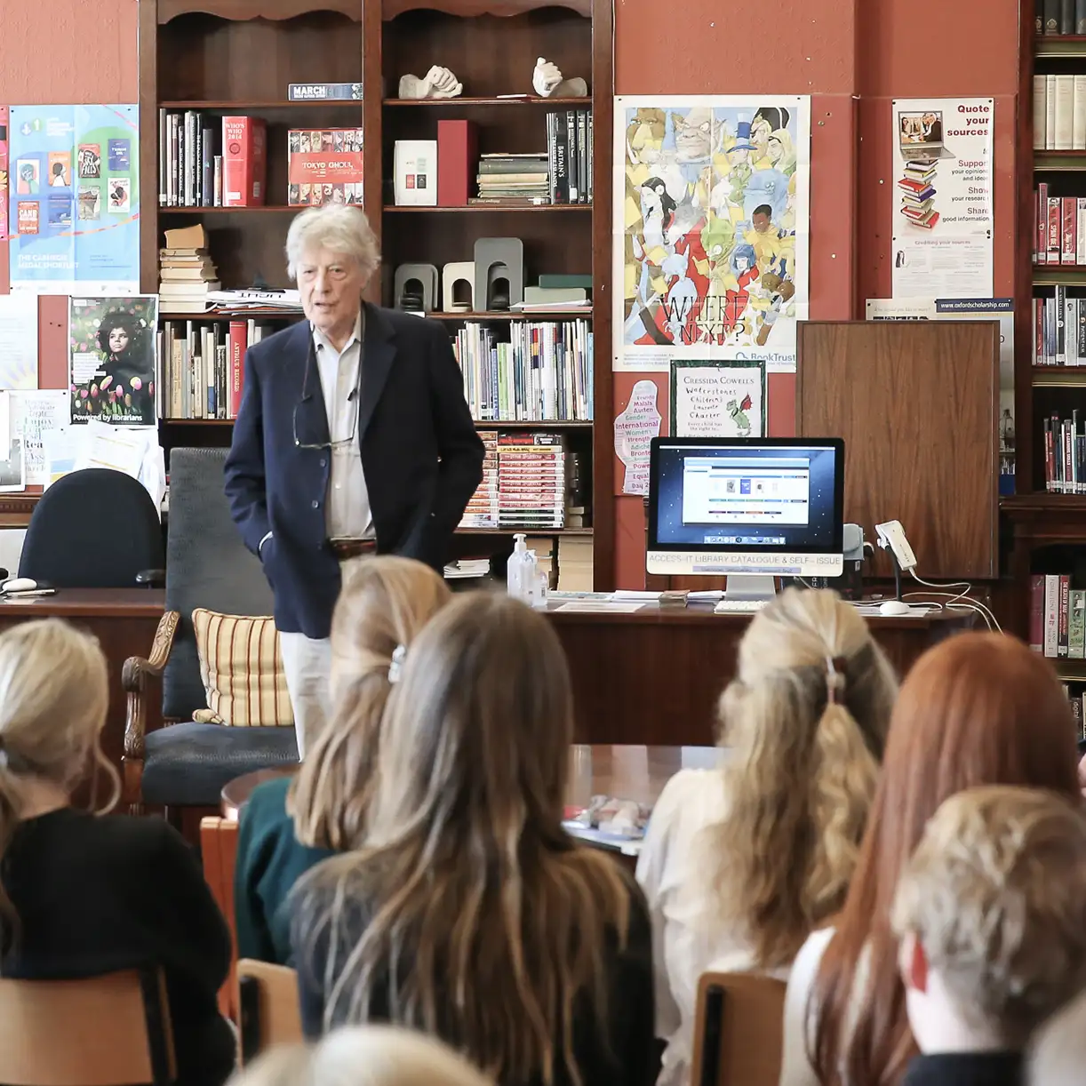 Sir Tom Stoppard visits Bryanston Library