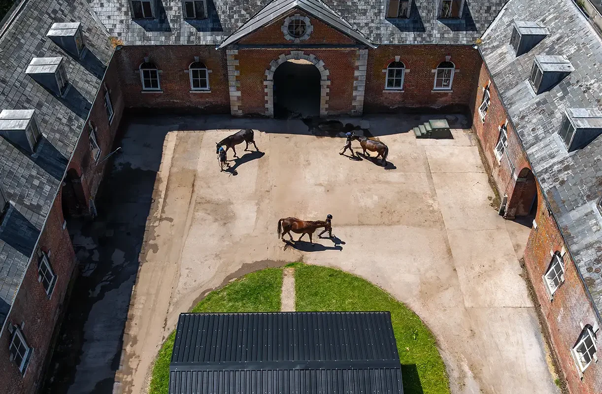 Equestrian Stables from Drone