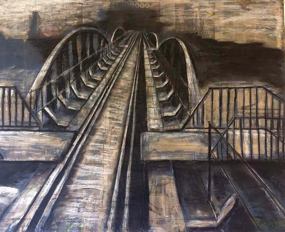 Isobel Soanes (A2) Mixed media on board