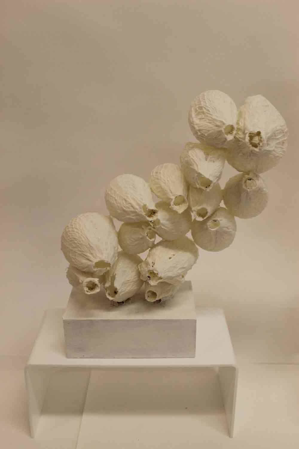 Lauren H A2 Ceramic sculpture, ballon and fabric dipped in paper clay slip