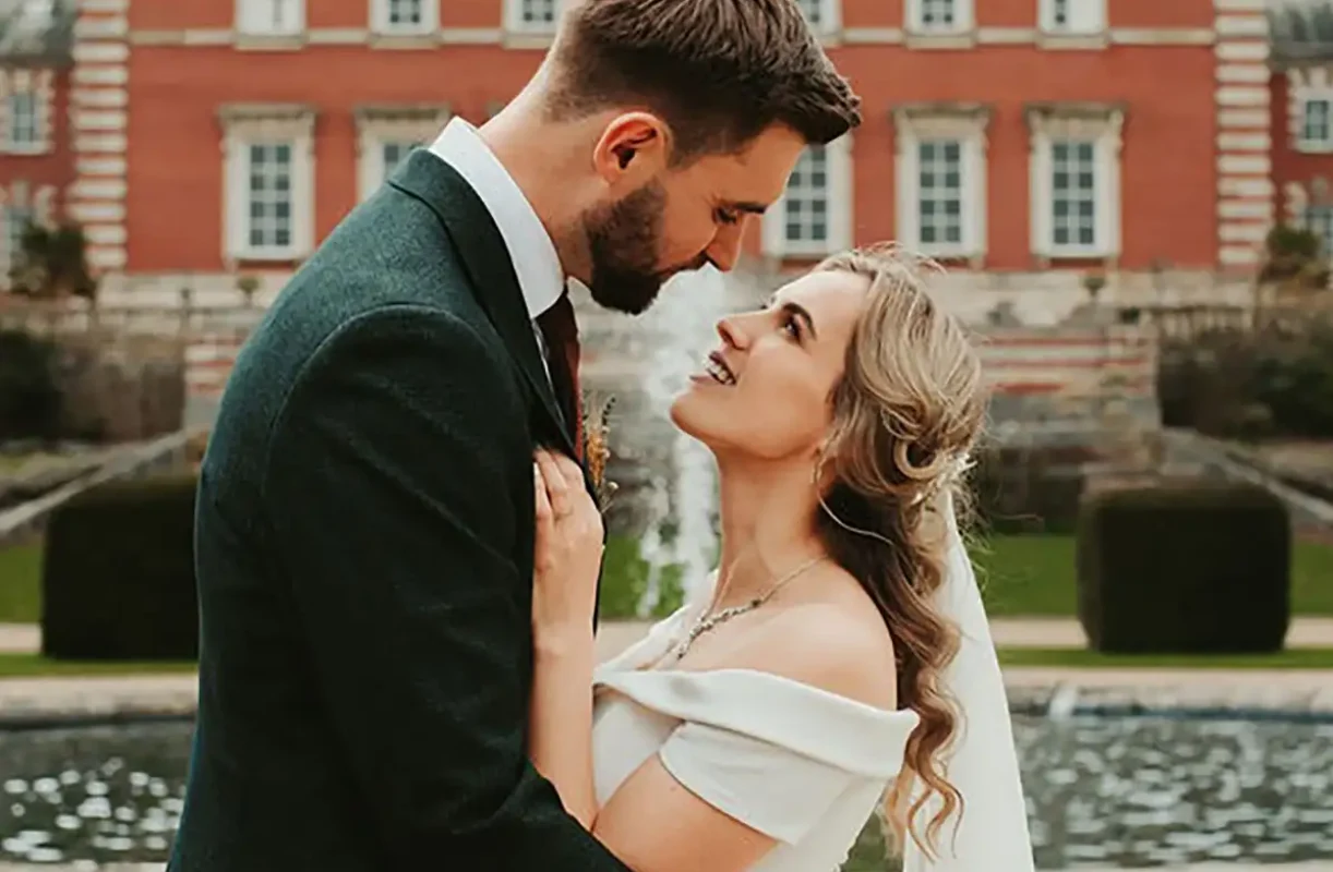 Wedding bride and groom